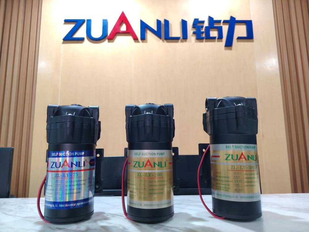 Bomba de refuerzo de autosucción serie ZUANLI ZL-LY | Salida estable de 24 V, aumento eficiente de la presión del agua para purificadores de agua RO.