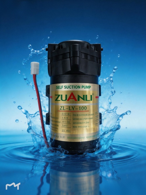Bomba de refuerzo para purificador de agua RO de alta eficiencia (24 V CC, 100-400 GPD)