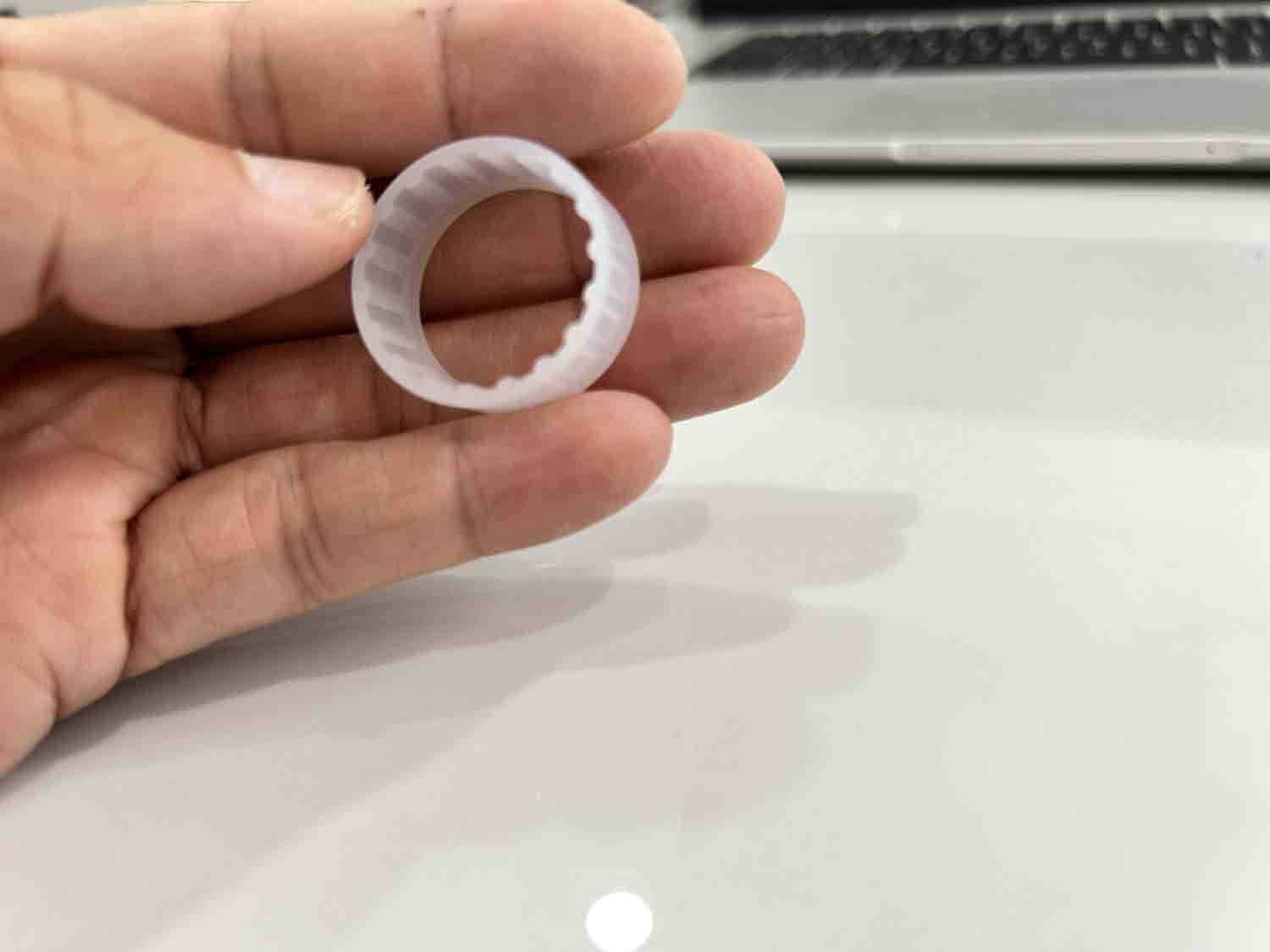 Base de asientos de silicona de precisión: tolerancia de 0.05 mm (blanco translúcido)