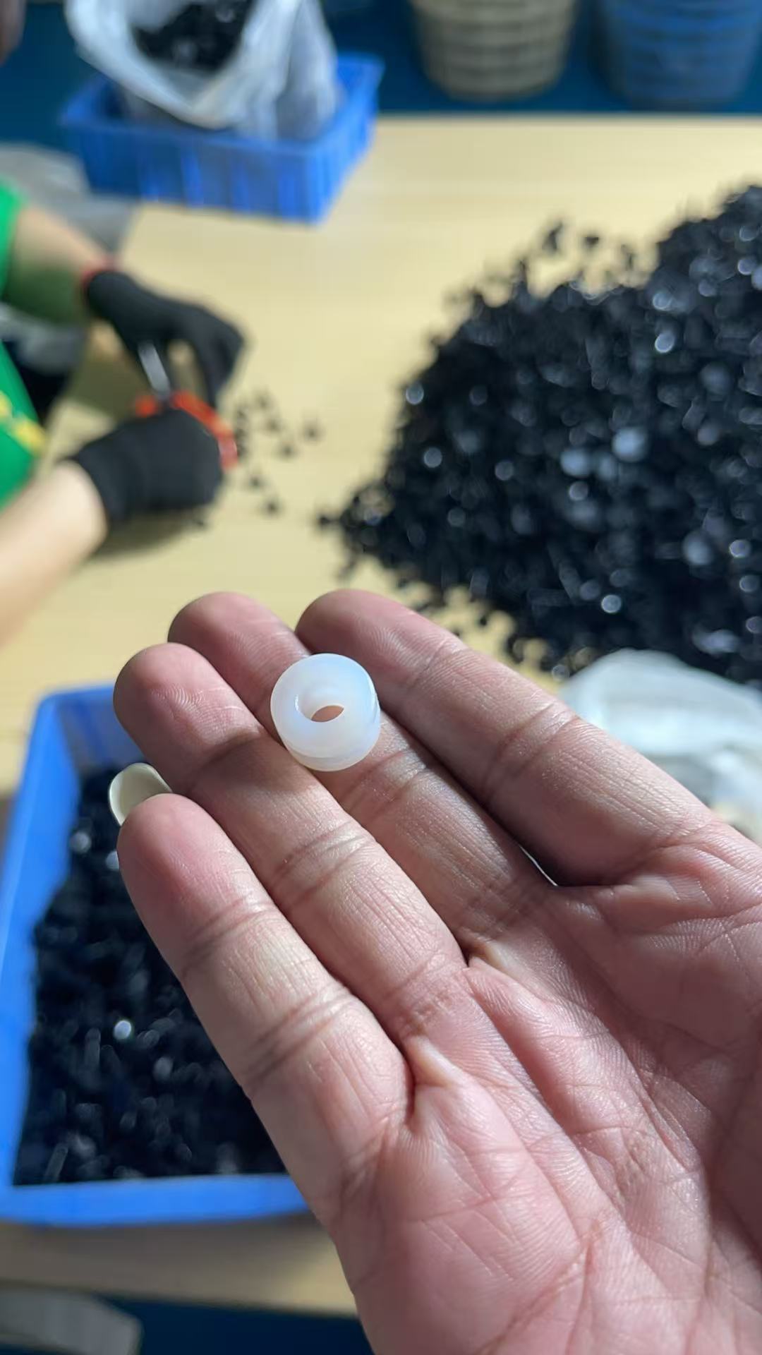 Anillo de silicona contra la vibración para ventiladores industriales